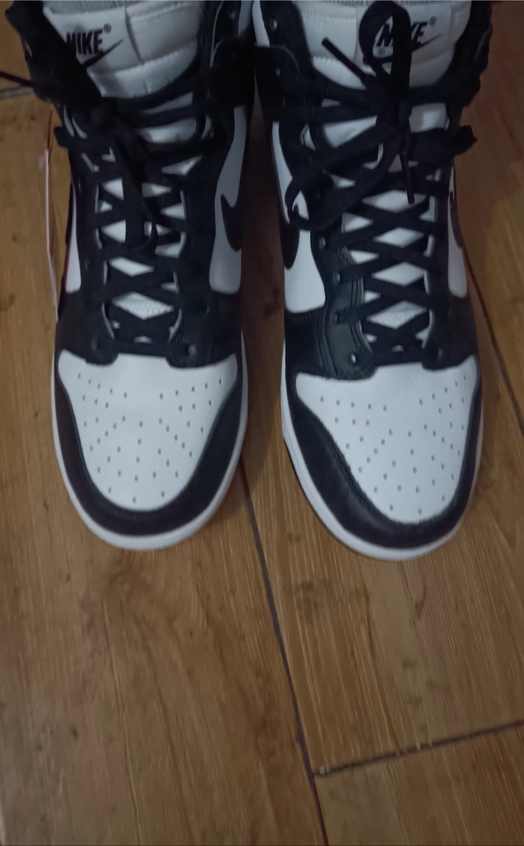 custom review-Nike Dunk Retro High Skateboard Кроссовки Мужские Черно-Белые