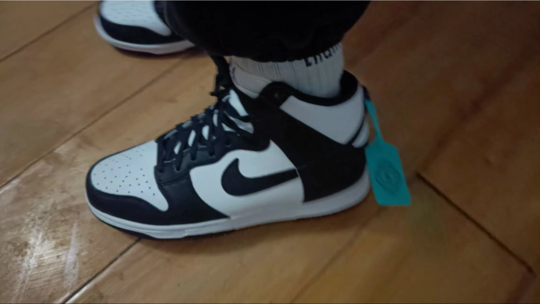 custom review-Nike Dunk Retro High Skateboard Кроссовки Мужские Черно-Белые