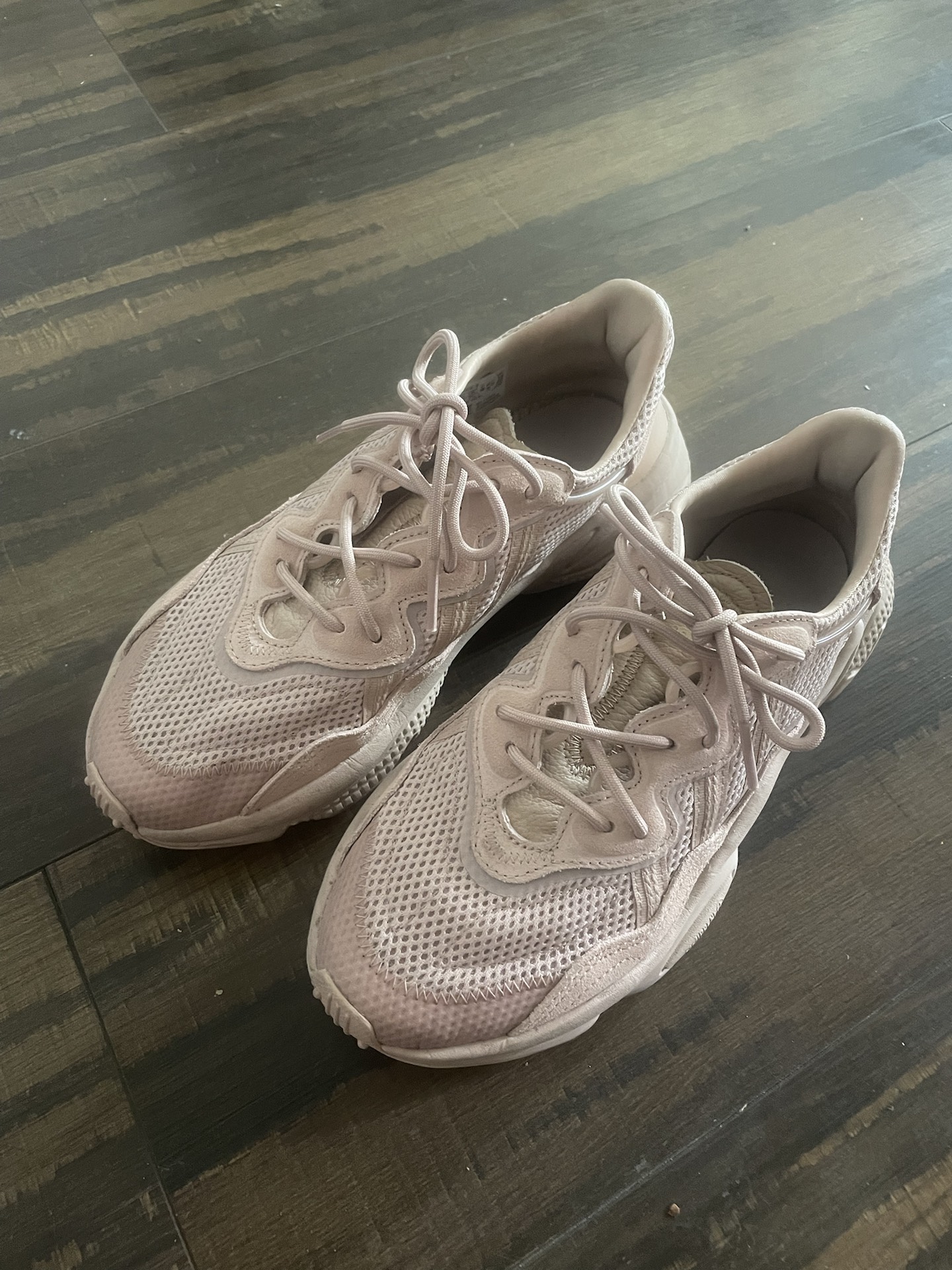 custom review-Adidas Originals Ozweego Сетка Текстиль Амортизация Низкий Топ Повседневная Обувь Унисекс Рельеф Розовый