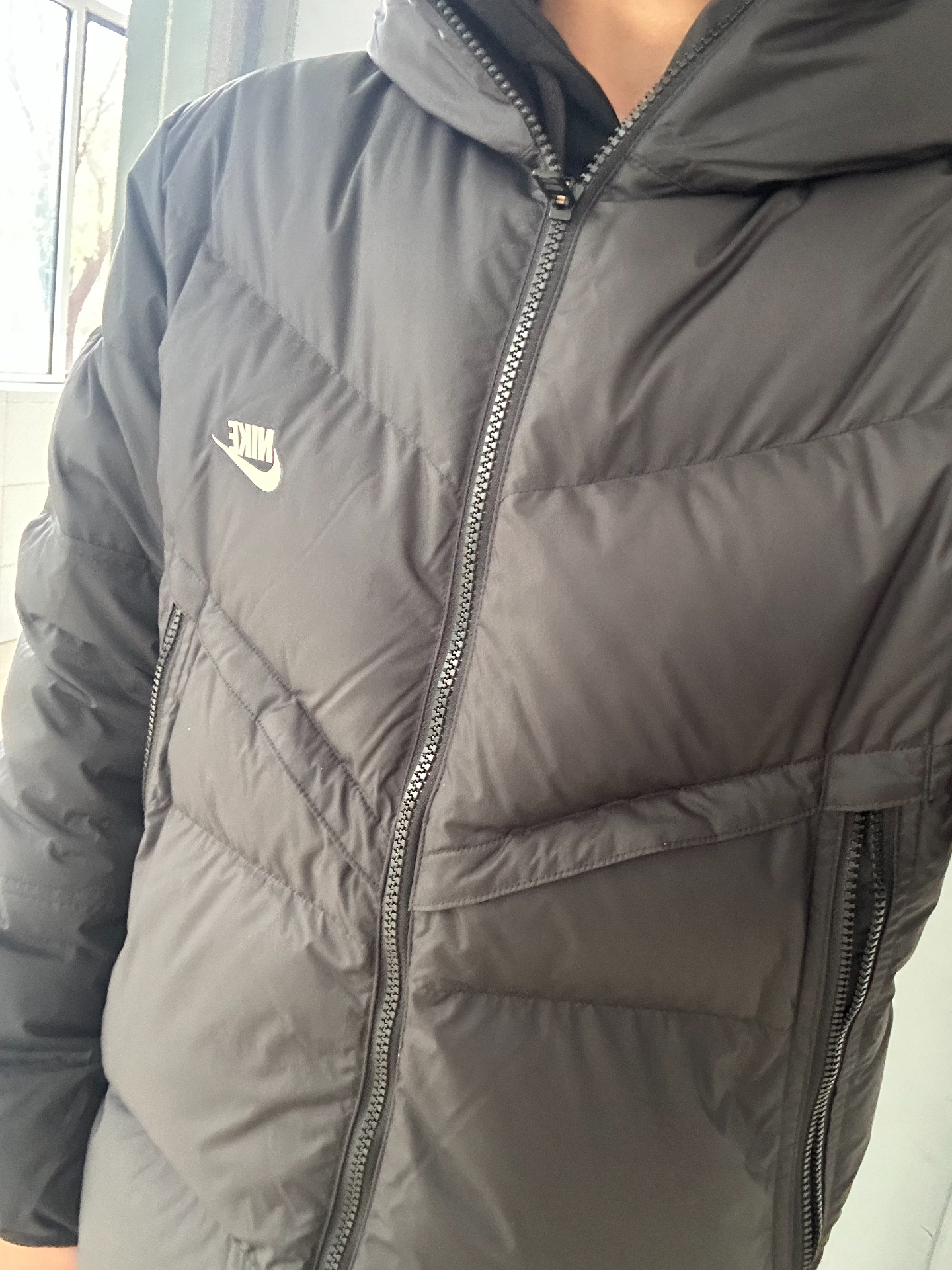 custom review-Nike WINDRUNNER Пуховик Мужской Черный