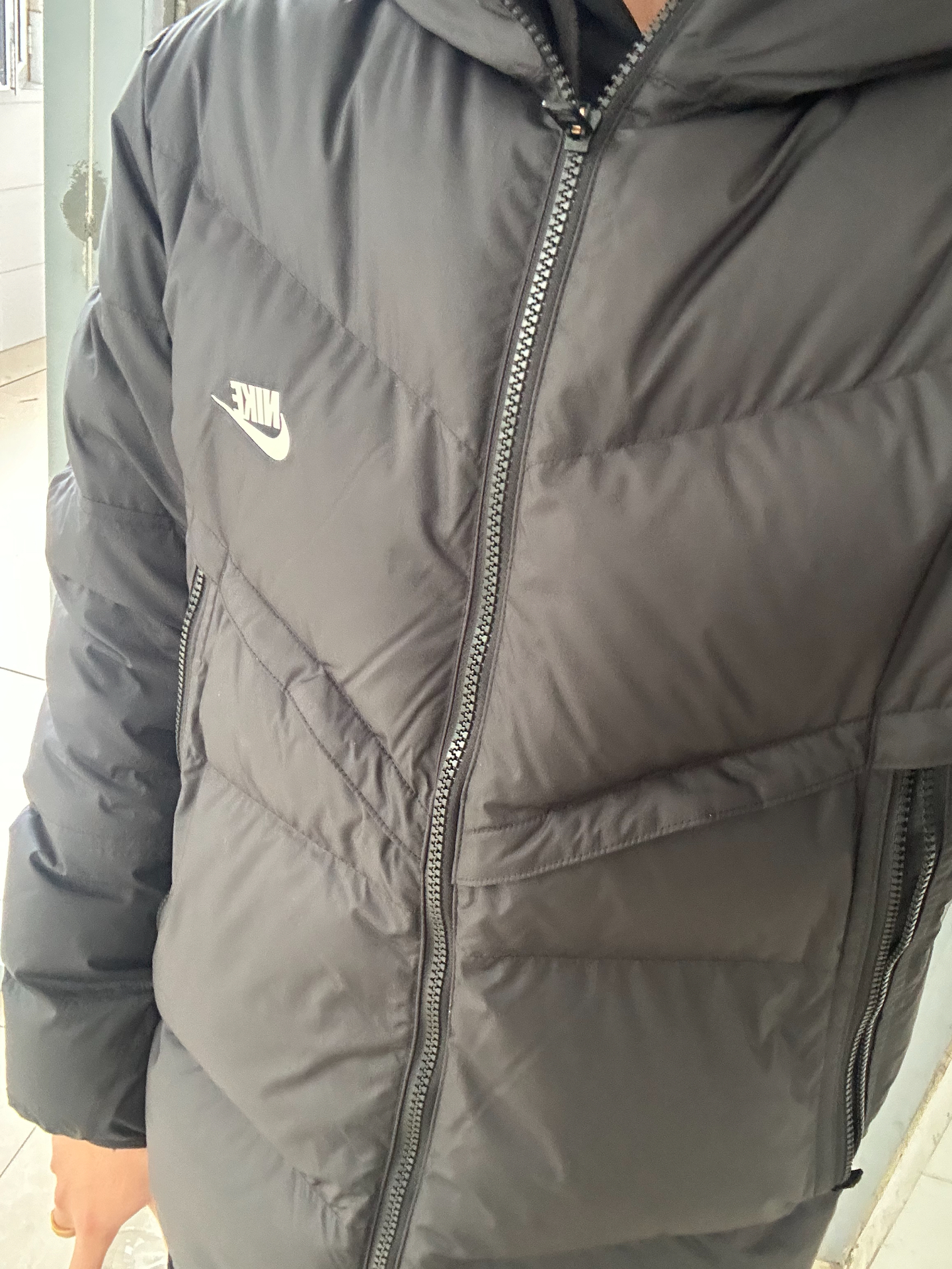 custom review-Nike WINDRUNNER Пуховик Мужской Черный