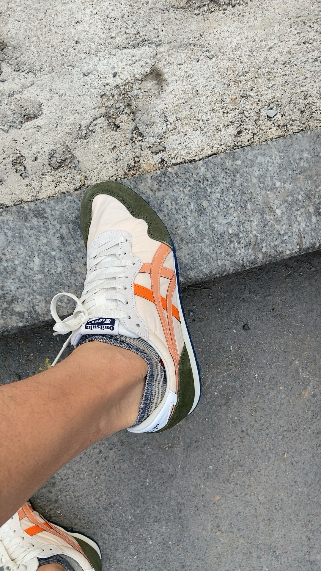 custom review-Onitsuka Tiger Serrano Амортизация Противоскользящая Устойчивая к истиранию Дышащая Низкий Верх Повседневная Обувь