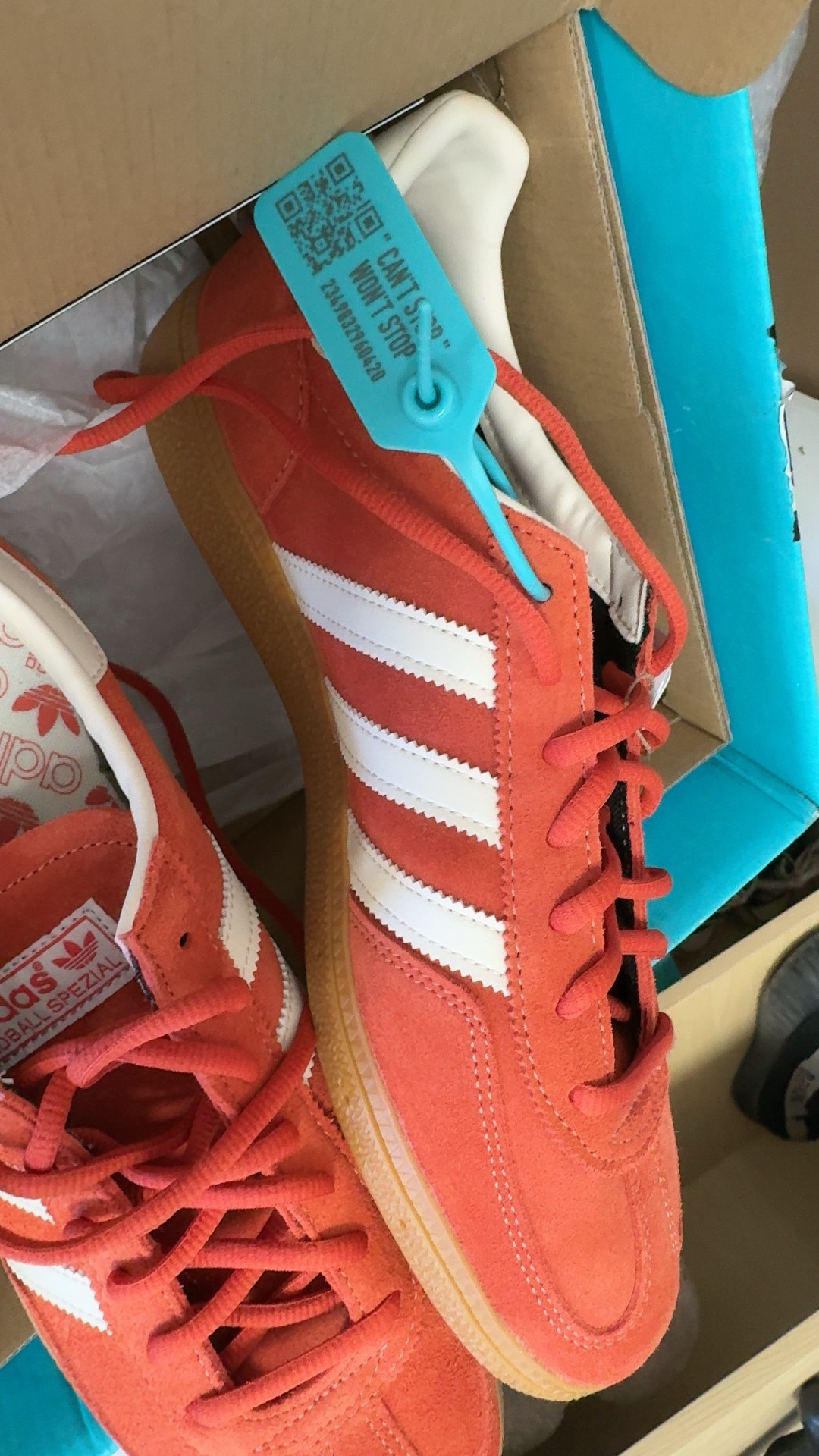 custom review-Adidas Originals HANDBALL SPEZIAL Аbrasion Resistant MID Топ Скейтборд Кроссовки Унисекс Красный Белый