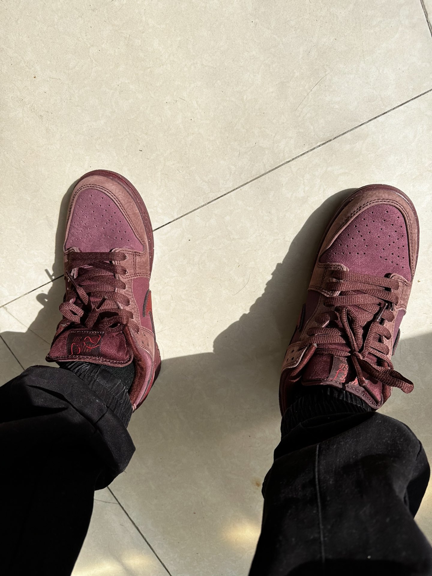 custom review-Nike Dunk SB 'Бургундский Crush' Низкие Кроссовки для Скейтбординга Мужские Бургунди