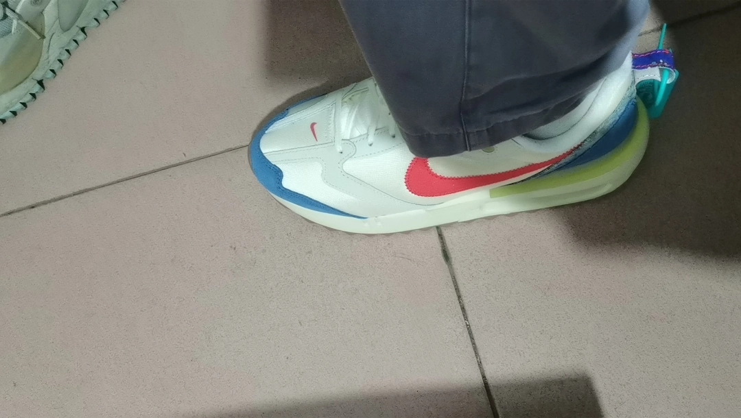 custom review-Nike Air Max Dawn Low Топ Casual Мужской Бежевый Красный Синий