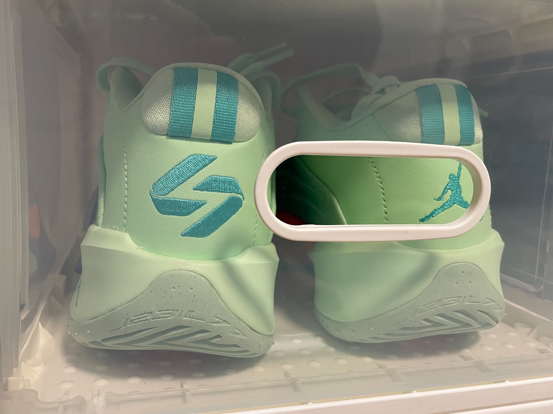 custom review-Джордан Luka 3 Амортизаторы Shock Absorbers Противоскользящие Устойчивые к истиранию Низкий Топ Баскетбольные кроссовки Мужские Синий фиолетовый розовый