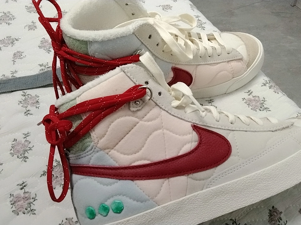 custom review-Nike Blazer '77 'Год тигра' CNY MID Топ Скейтборд Кроссовки Женские Красно-белый