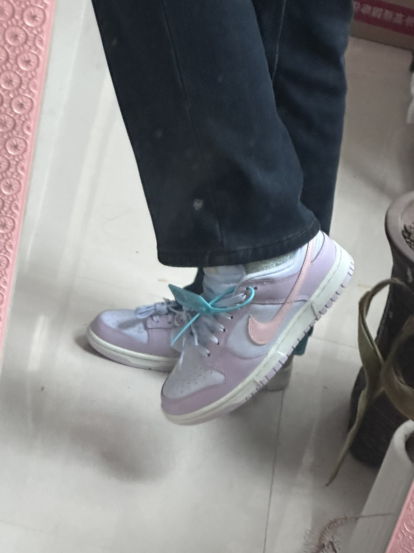 custom review-Nike Dunk 'ATMOSPHERE' Розовый Низкий Топ Скейтборд Кроссовки Женские Синий Фиолетовый Розовый