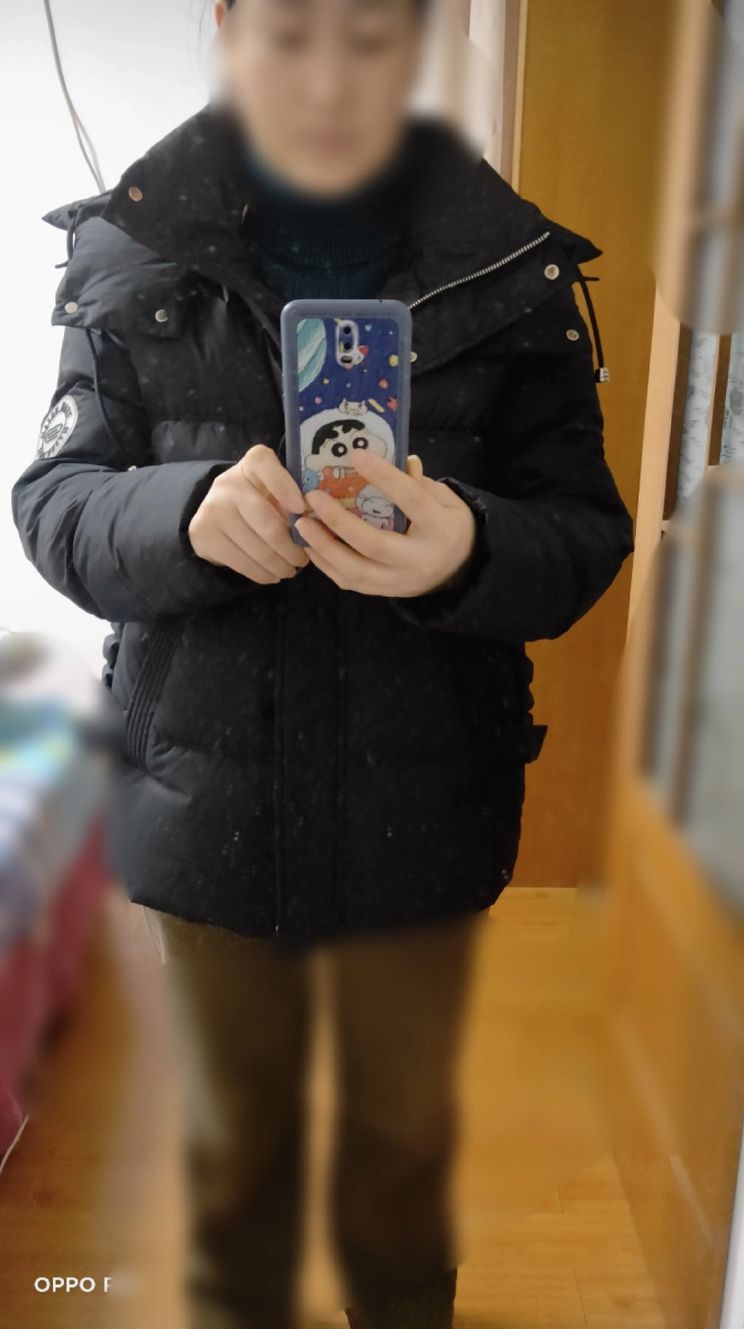 custom review-SIBAISHE Пуховик Женский Черный