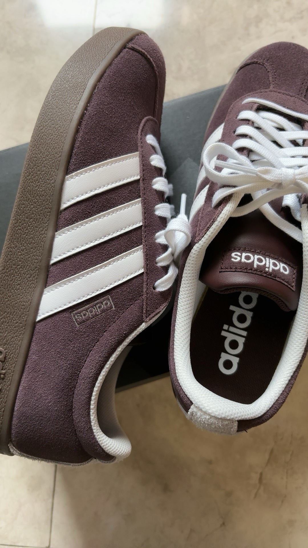 custom review-Adidas VL Court 2,0 Устойчивые к истиранию низкие кроссовки для скейтбординга унисекс коричневые