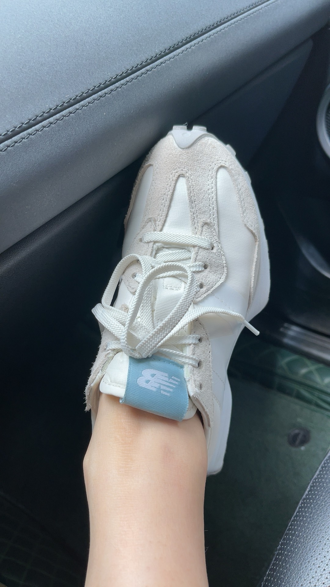 custom review-New Balance NB 327 Устойчивый к истиранию Низкий Топ Повседневные Городские Кроссовки для Коммутирования и Бега Женские Экрю