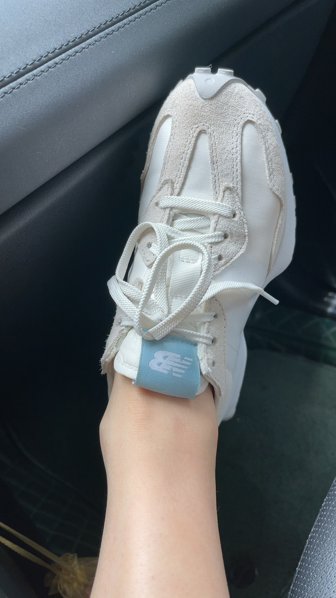 custom review-New Balance NB 327 Устойчивый к истиранию Низкий Топ Повседневные Городские Кроссовки для Коммутирования и Бега Женские Экрю