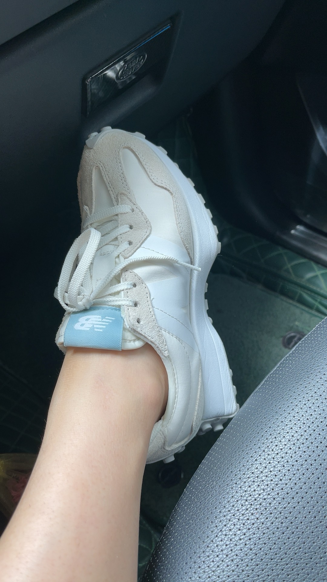 custom review-New Balance NB 327 Устойчивый к истиранию Низкий Топ Повседневные Городские Кроссовки для Коммутирования и Бега Женские Экрю