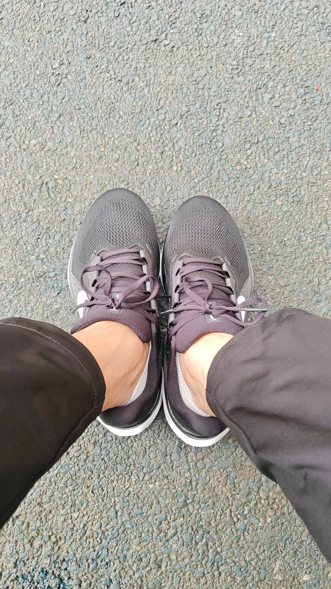 custom review-Nike Pegasus 41 Беговые кроссовки Низкий топ Черный/Темно-серый/Белый Мужской