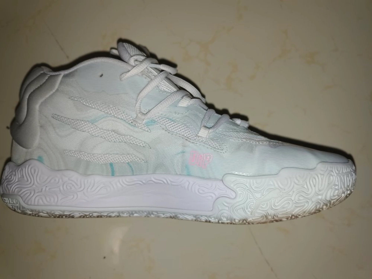 custom review-PUMA MB.03 MB Радуга Амортизация Противоскользящий Устойчивый к истиранию Дышащий MID Баскетбольные кроссовки Мужские