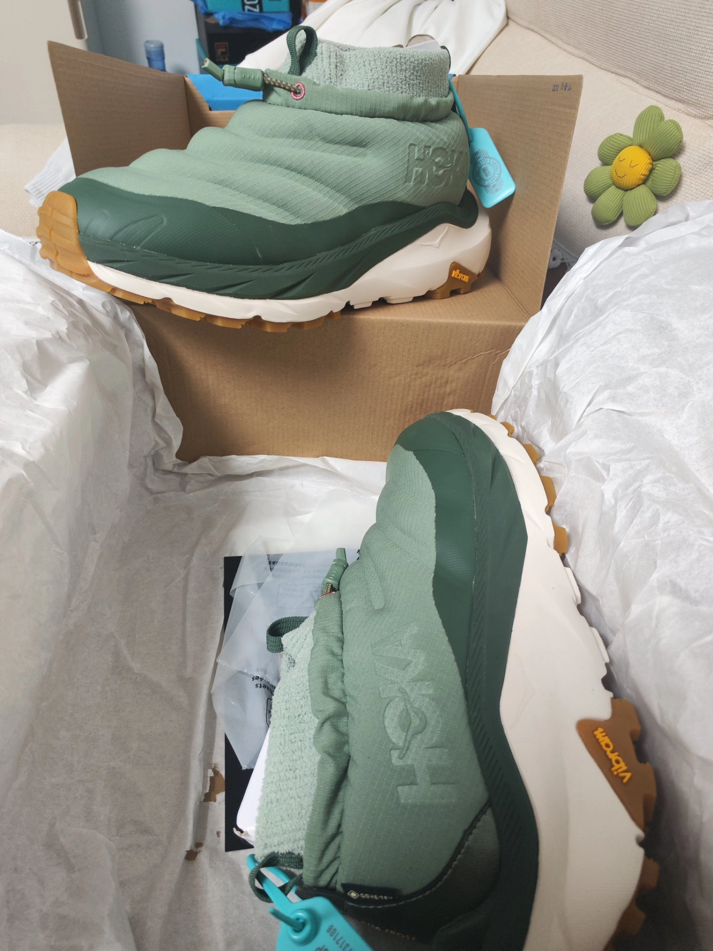 custom review-HOKA ONE ONE Kaha 2 Slip-resistant Abrasion-resistant Thermal MID Top Hiking Shoes Unisex Green HOKA ONE ONE Kaha 2 Противоскользящий Износостойкий Термический MID Топ Походная обувь Унисекс Зеленый