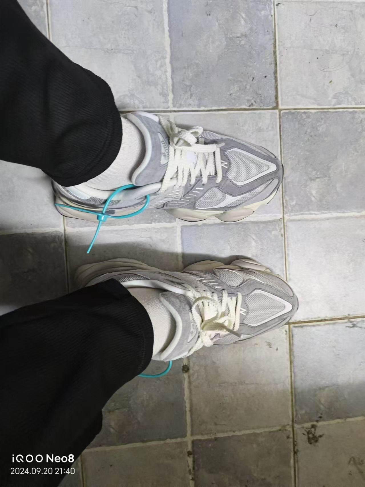 custom review-New Balance NB 9060 Low Топ Casual Унисекс Серый Белый