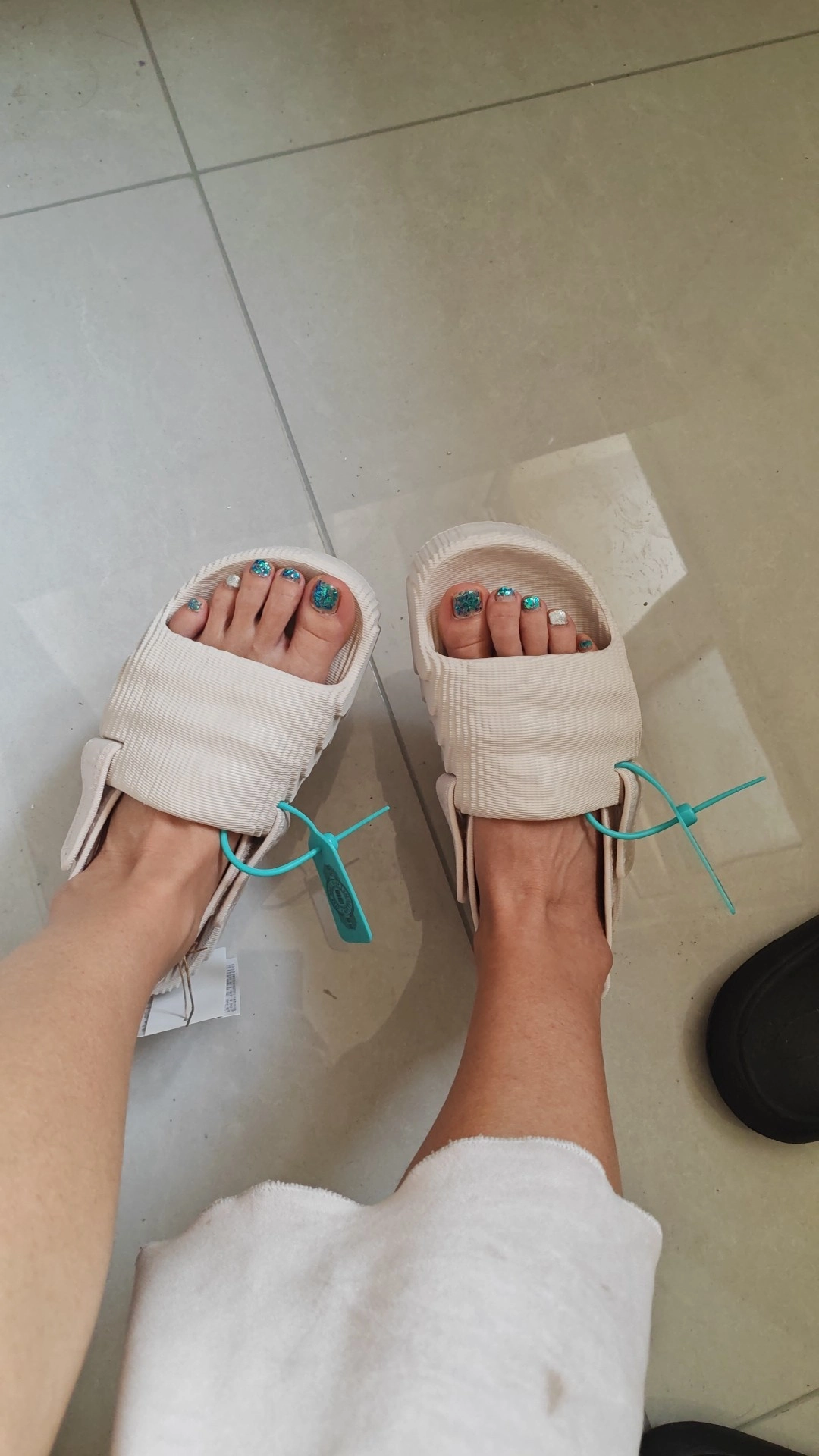 custom review-adidas originals Adilette 22 XLG Abrasion Resistant Шлепанцы Женские Бежевый