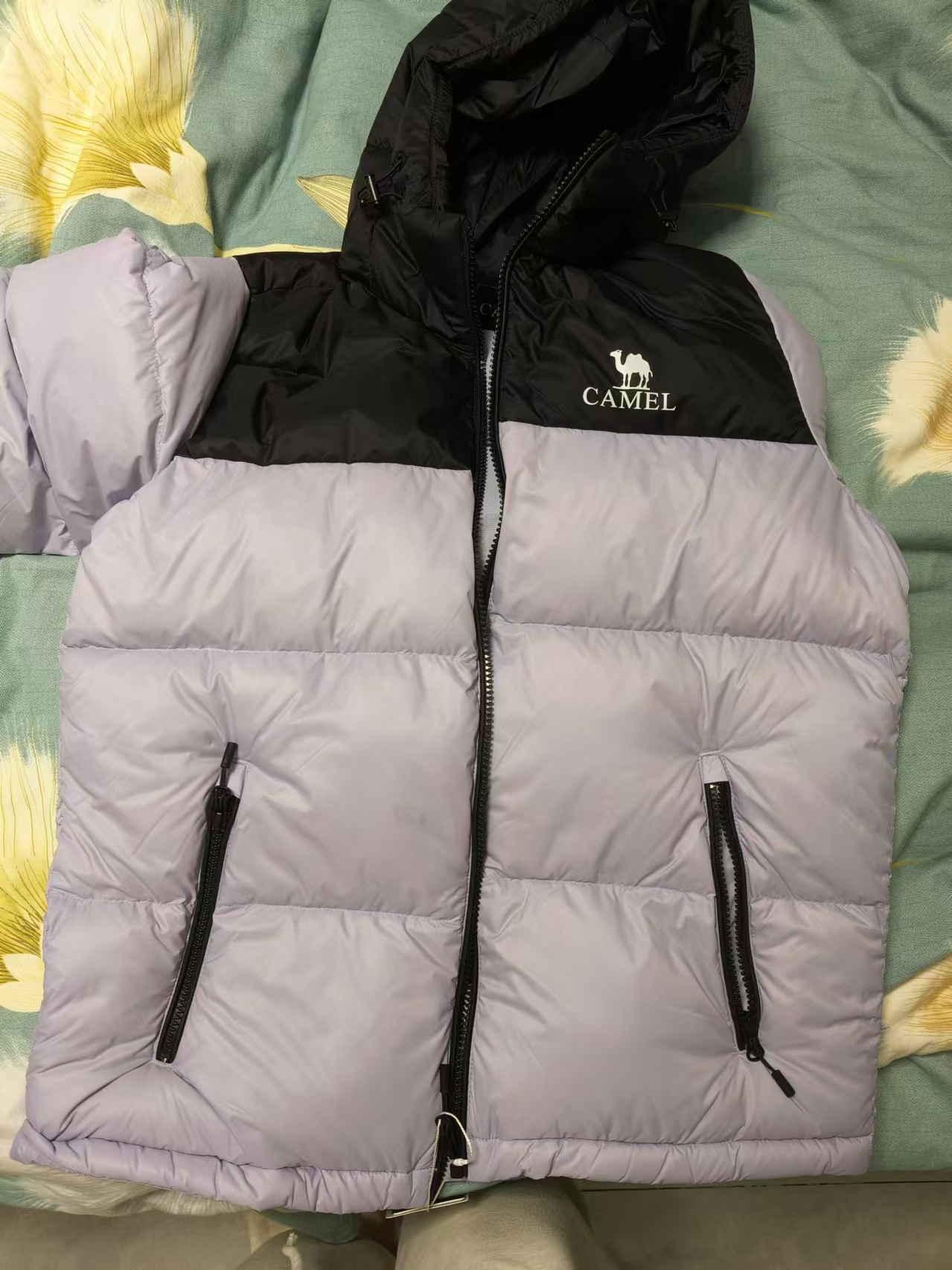 custom review-CAMEL Антистатический Многоцветный Термический Холодостойкий Ветрозащитный С капюшоном Пуховая куртка с анти-пиллингом Пух Унисекс