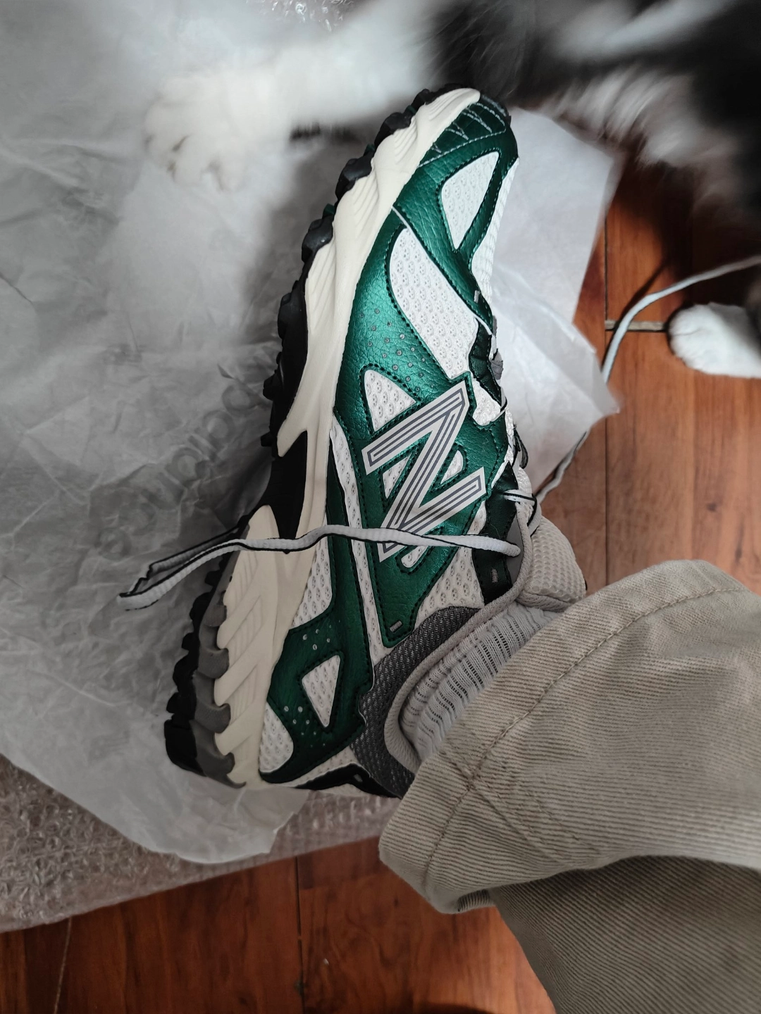 custom review-New Balance 610T противоскользящий устойчивый к истиранию дышащий низкий топ уличная обувь унисекс зеленый