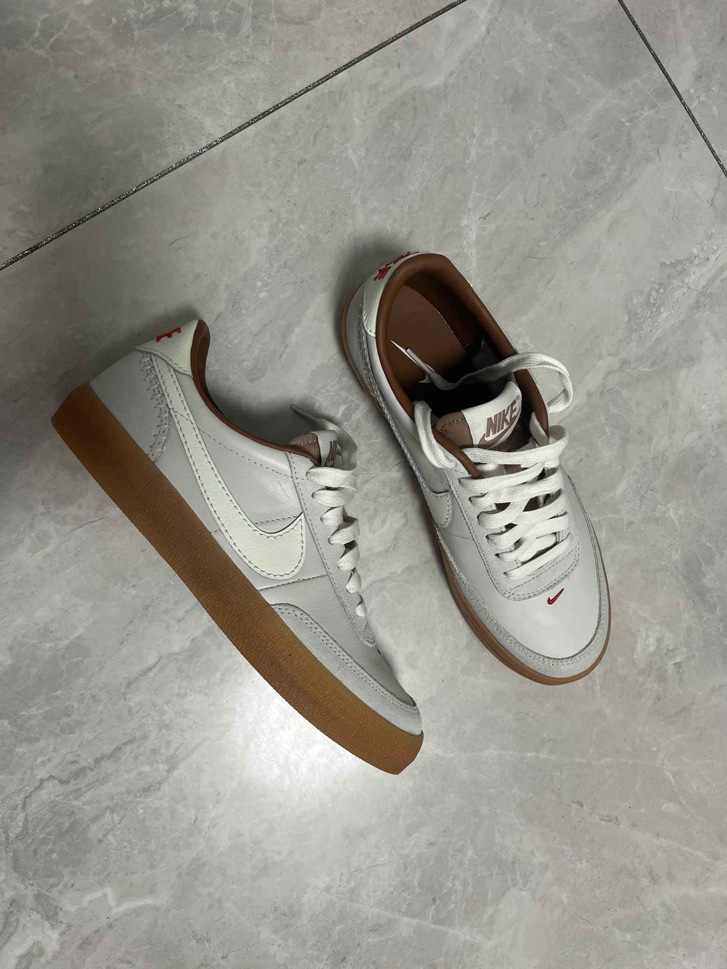 custom review-Nike Killshot 2 Low Топ Скейтборд Кроссовки Мужские Серый Коричневый