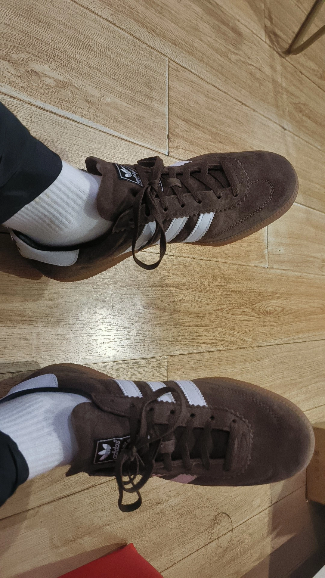 custom review-Adidas Originals Samba DECO Spzl Low Топ Скейтборд Кроссовки Унисекс Коричневый Белый