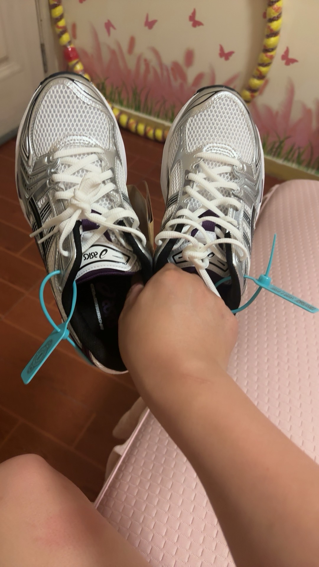 custom review-Asics Gel Kayano 14 White Dark Grape Women's