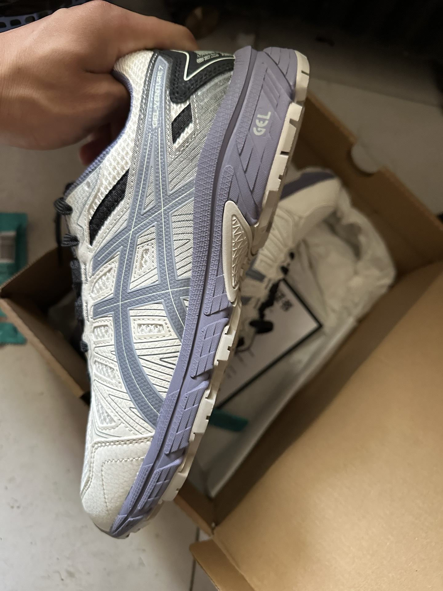 custom review-ASICS Гель Venture 7 Устойчивый к истиранию Дышащий Низкий Топ Повседневная Обувь для Трейл-Бега Мужская Белый Синий