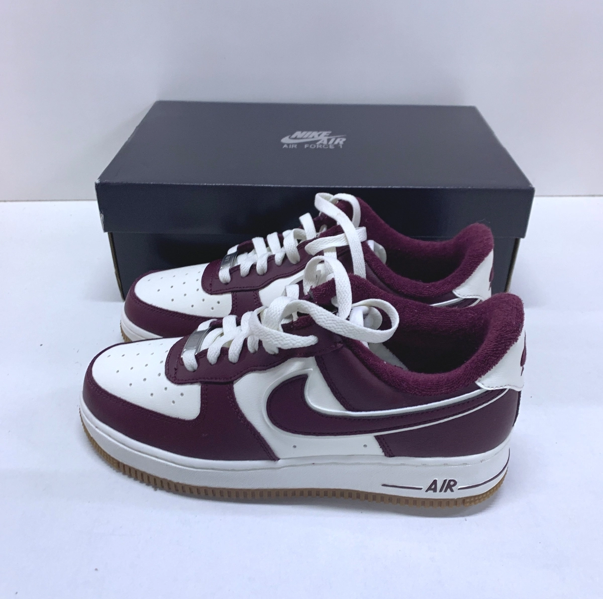custom review-Nike Air FORCE 1 COLLEGE Пачка Нижняя юбка Резистентный Низкий Топ Скейтбординг Кроссовки Мужские Белый EAGLE Красный