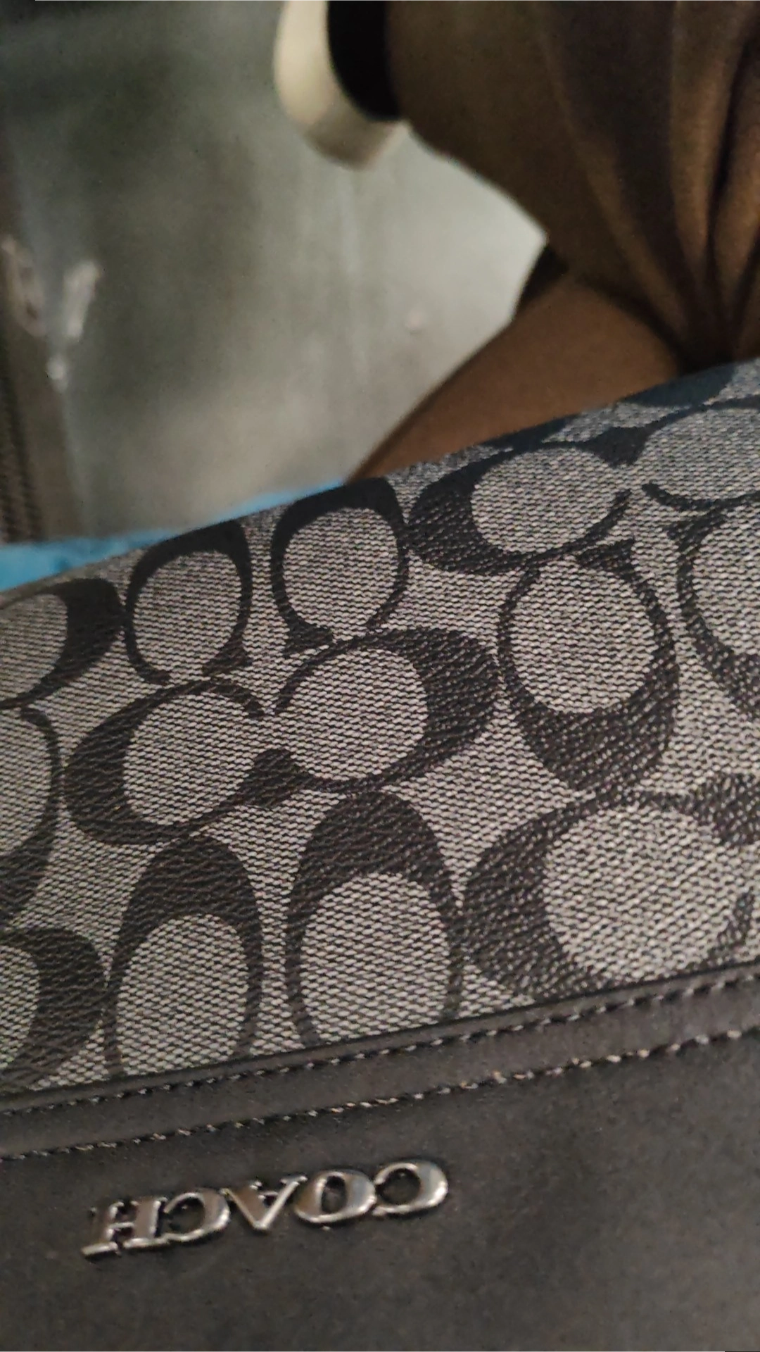 custom review-COACH Graham Покрытый холст с телячьей кожей Camera Сумка Маленькая квадратная сумка Сумка через плечо Средний Мужская