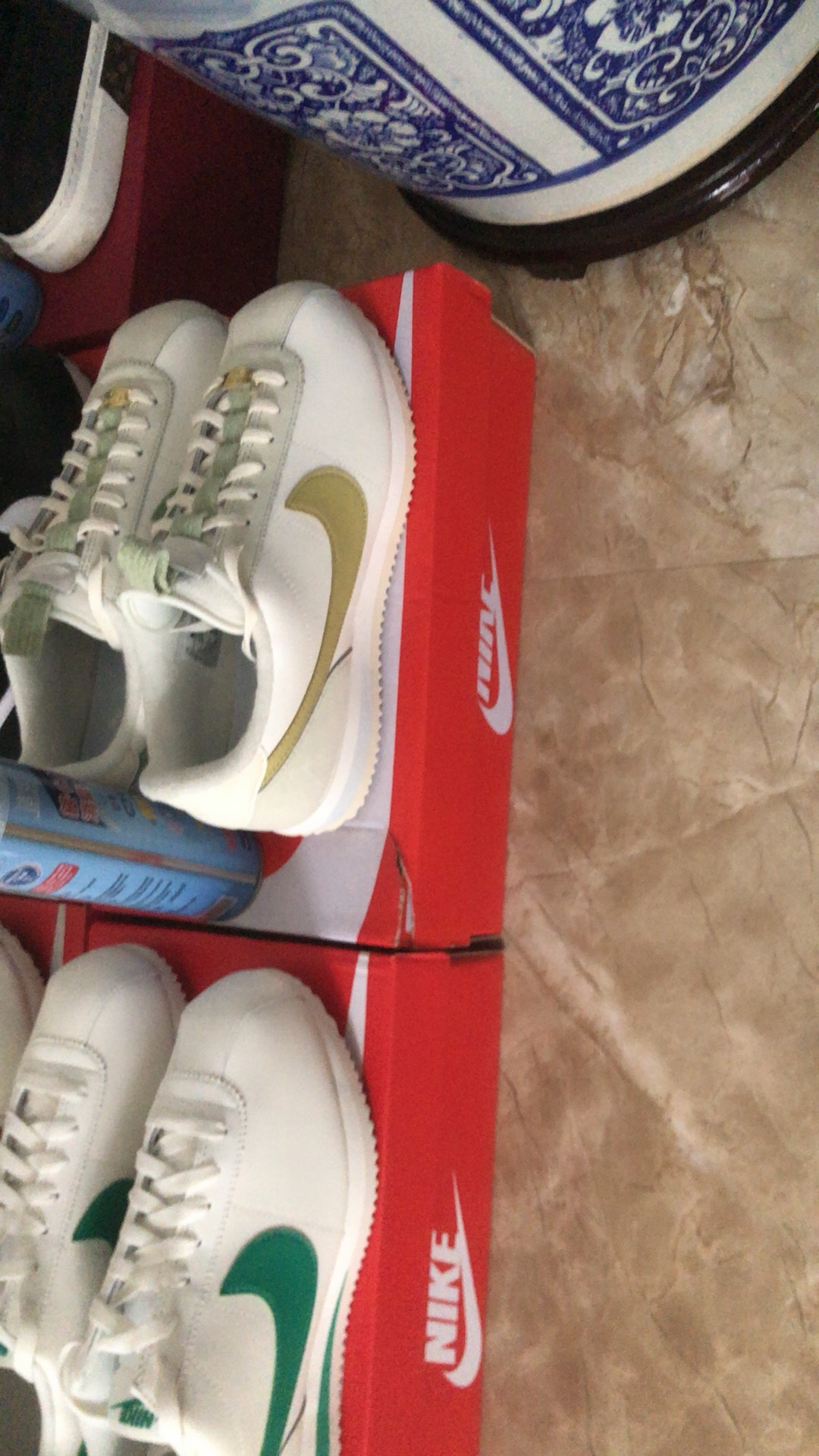 custom review-Nike Low Топ Повседневный Городской Коммутирование Беговые кроссовки Женские Бежевый