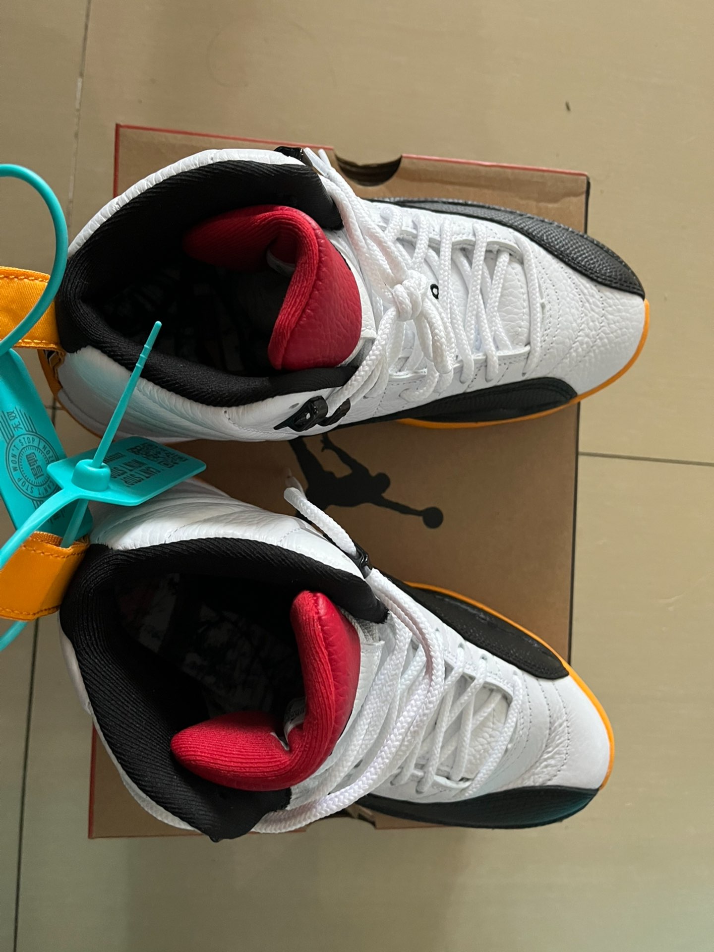 custom review-Jordan Air Jordan 12 High Топ Винтажные Баскетбольные Кроссовки Унисекс Белый