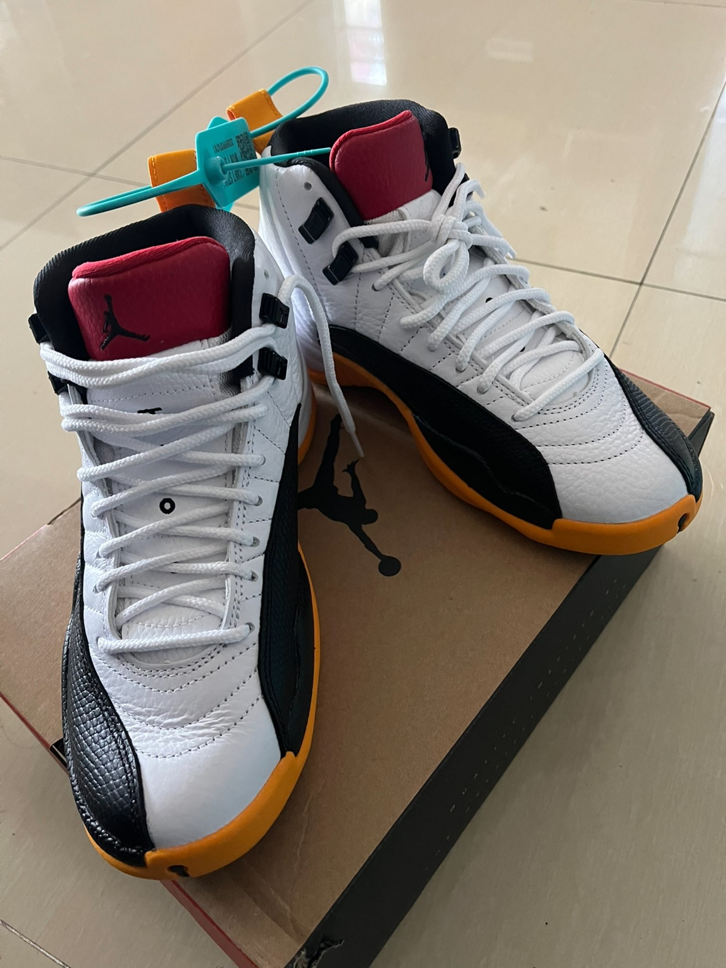 custom review-Jordan Air Jordan 12 High Топ Винтажные Баскетбольные Кроссовки Унисекс Белый