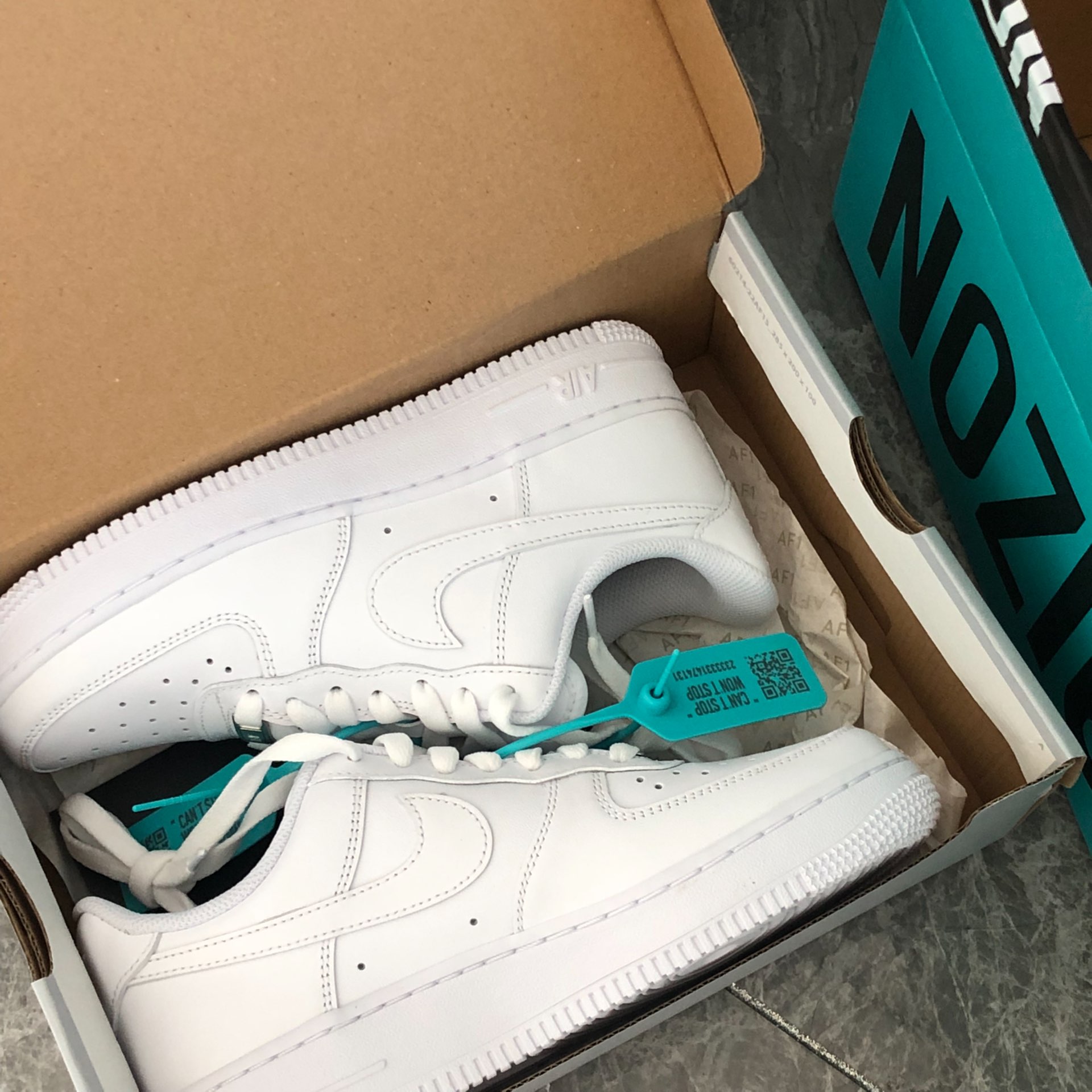 custom review-Nike Air Force 1 'Triple White' Устойчивые к истиранию низкие скейтборд-кроссовки Женские Чисто белый