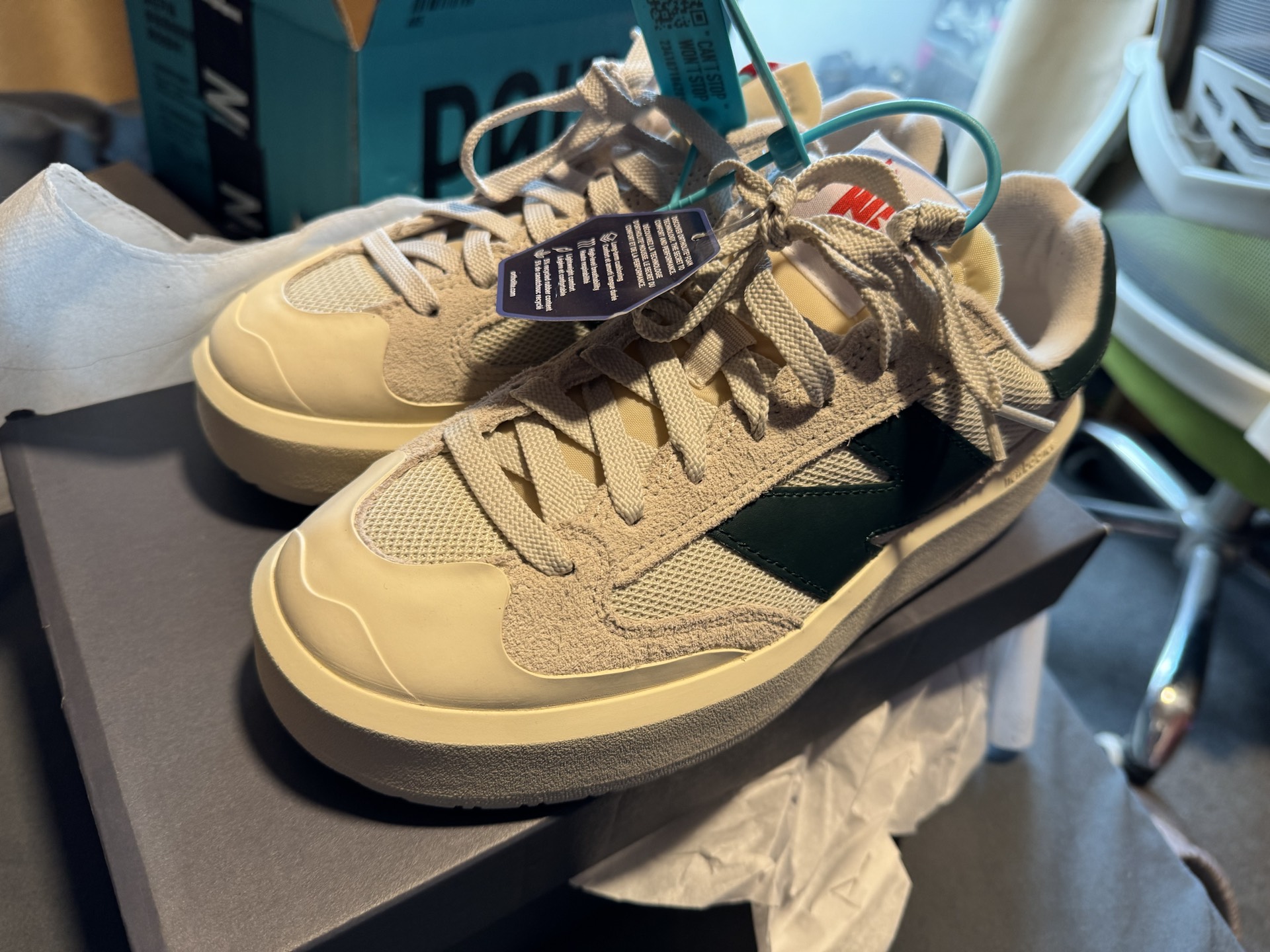 custom review-New Balance NB 302 Low Топ Скейтборд Кроссовки Унисекс Бежевый Зеленый