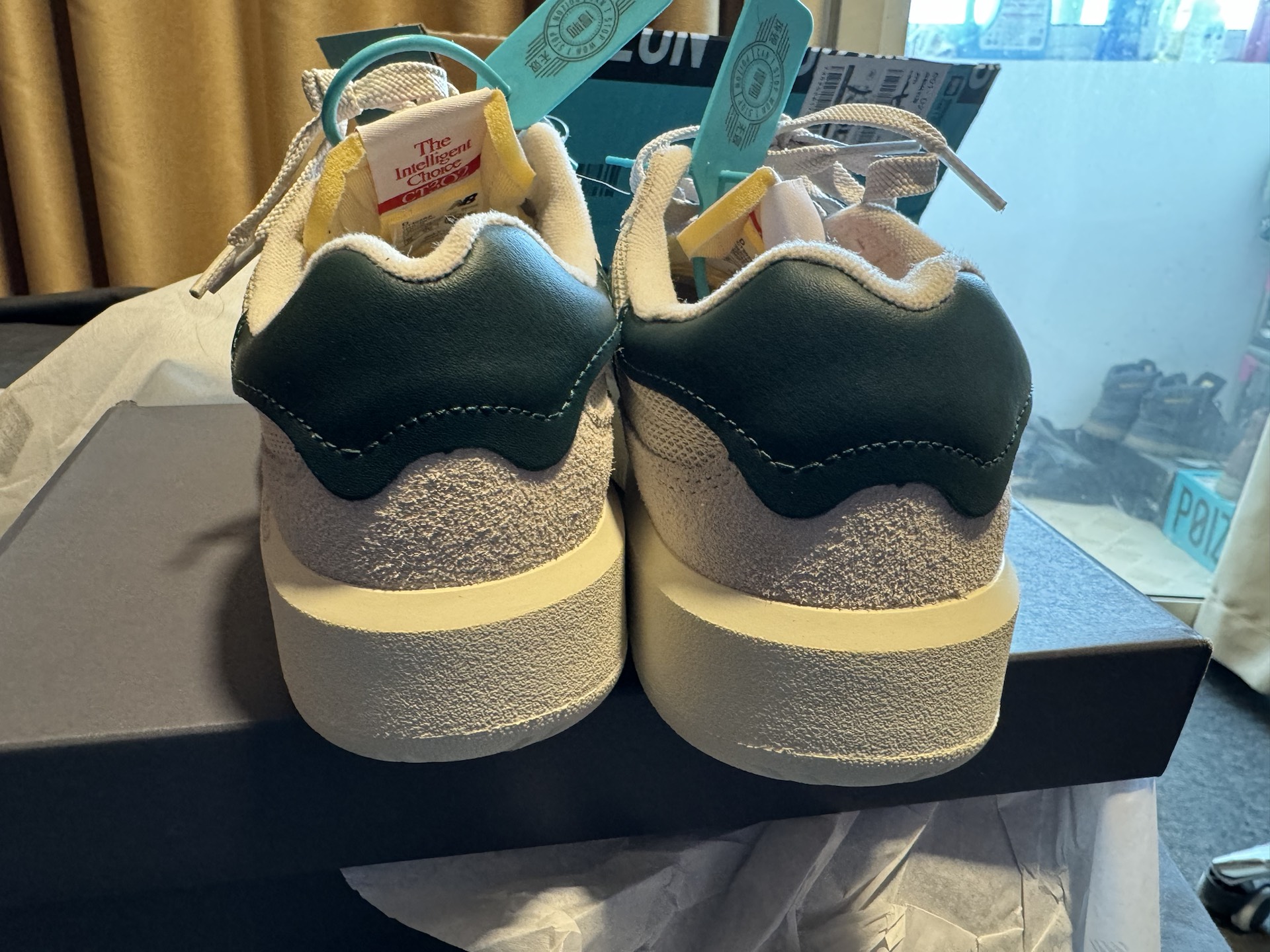 custom review-New Balance NB 302 Low Топ Скейтборд Кроссовки Унисекс Бежевый Зеленый