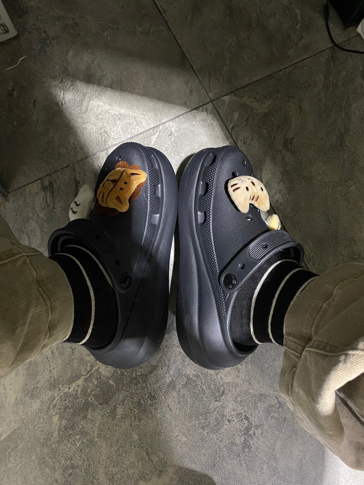 custom review-Crocs Классический Crush Clog 5,2cm Унисекс Черный