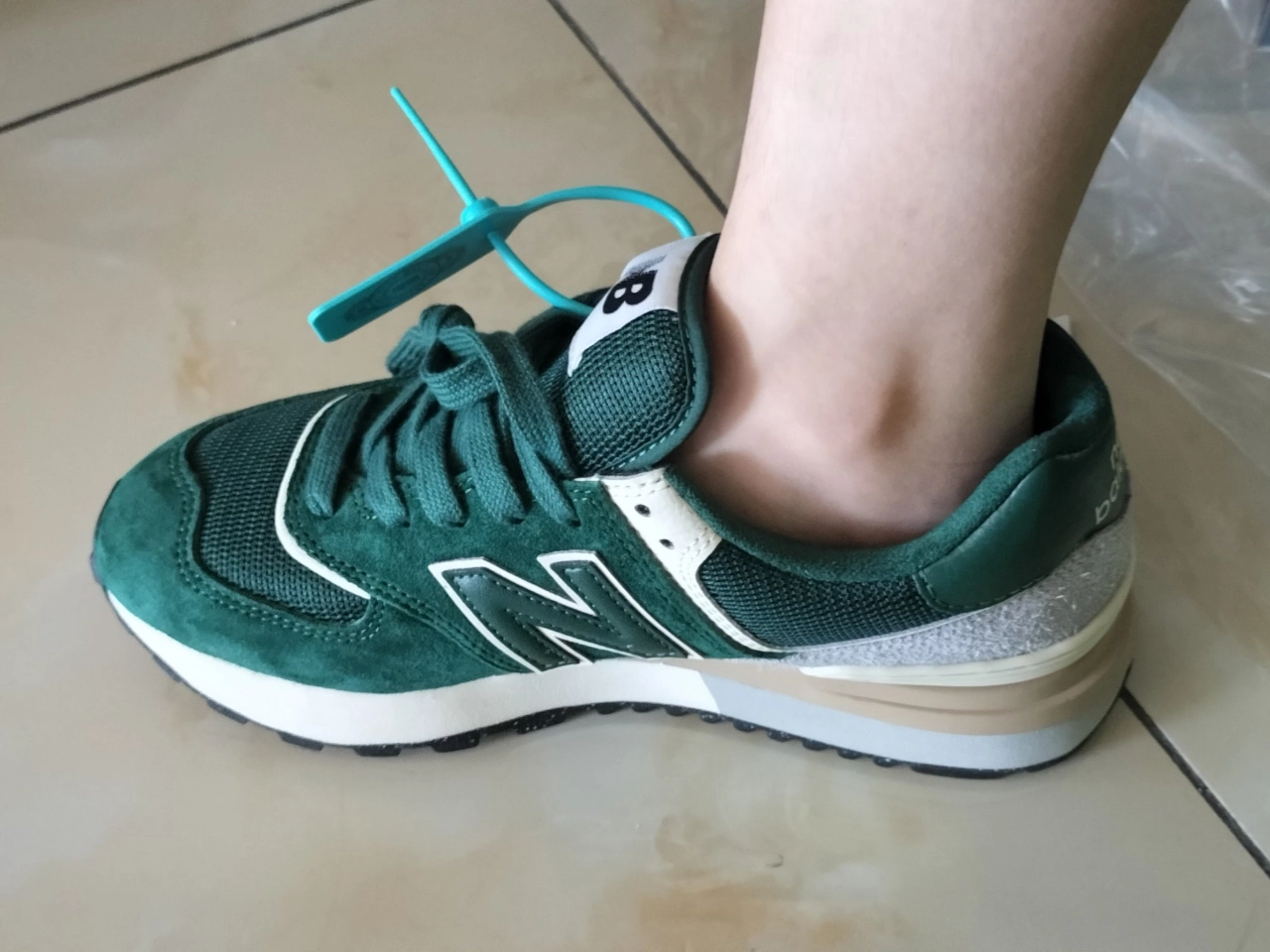 custom review-New Balance 574 Legacy Амортизация Износостойкий Низкий Топ Повседневные Беговые кроссовки Унисекс Зеленый Серый Белый
