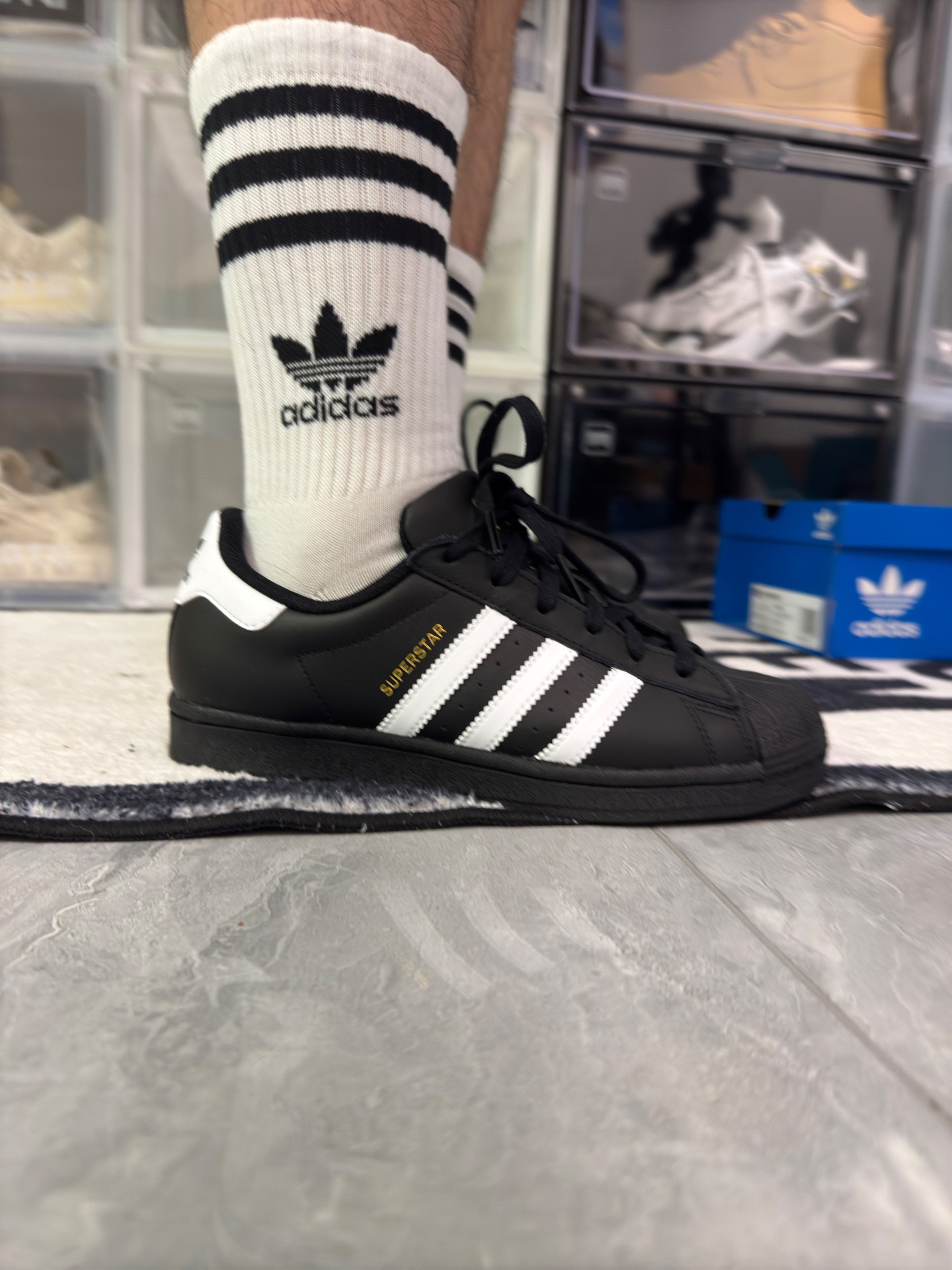 custom review-Adidas Superstar 'Black/White' Low top Sneakers