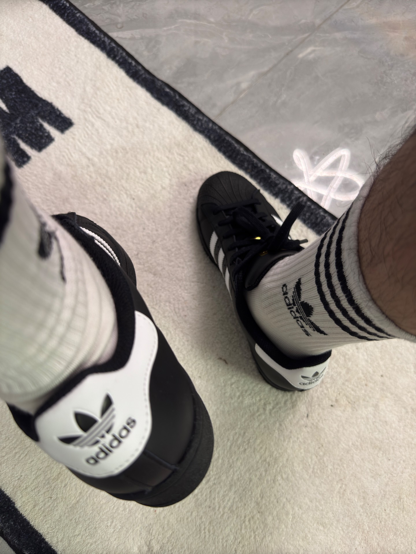 custom review-Adidas Superstar 'Black/White' Low top Sneakers