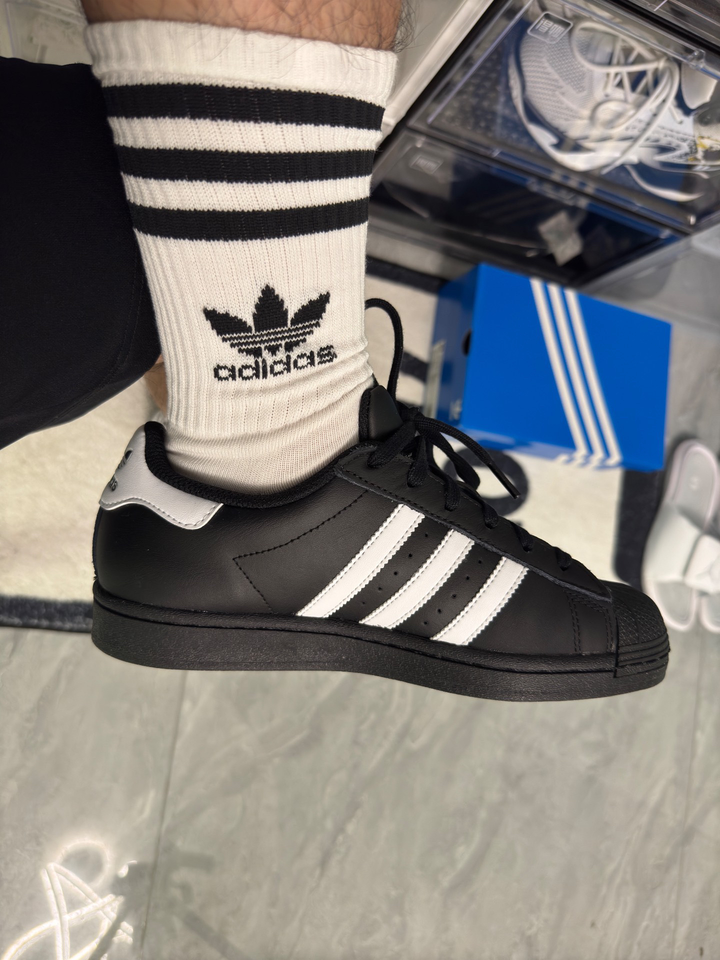 custom review-Adidas Superstar 'Black/White' Low top Sneakers