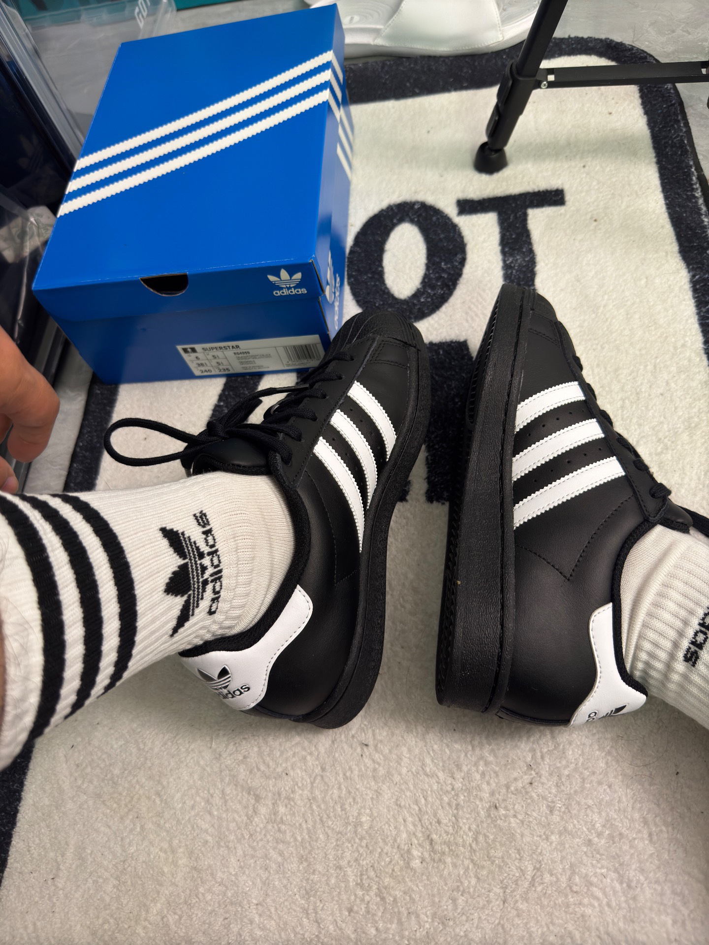 custom review-Adidas Superstar 'Black/White' Low top Sneakers