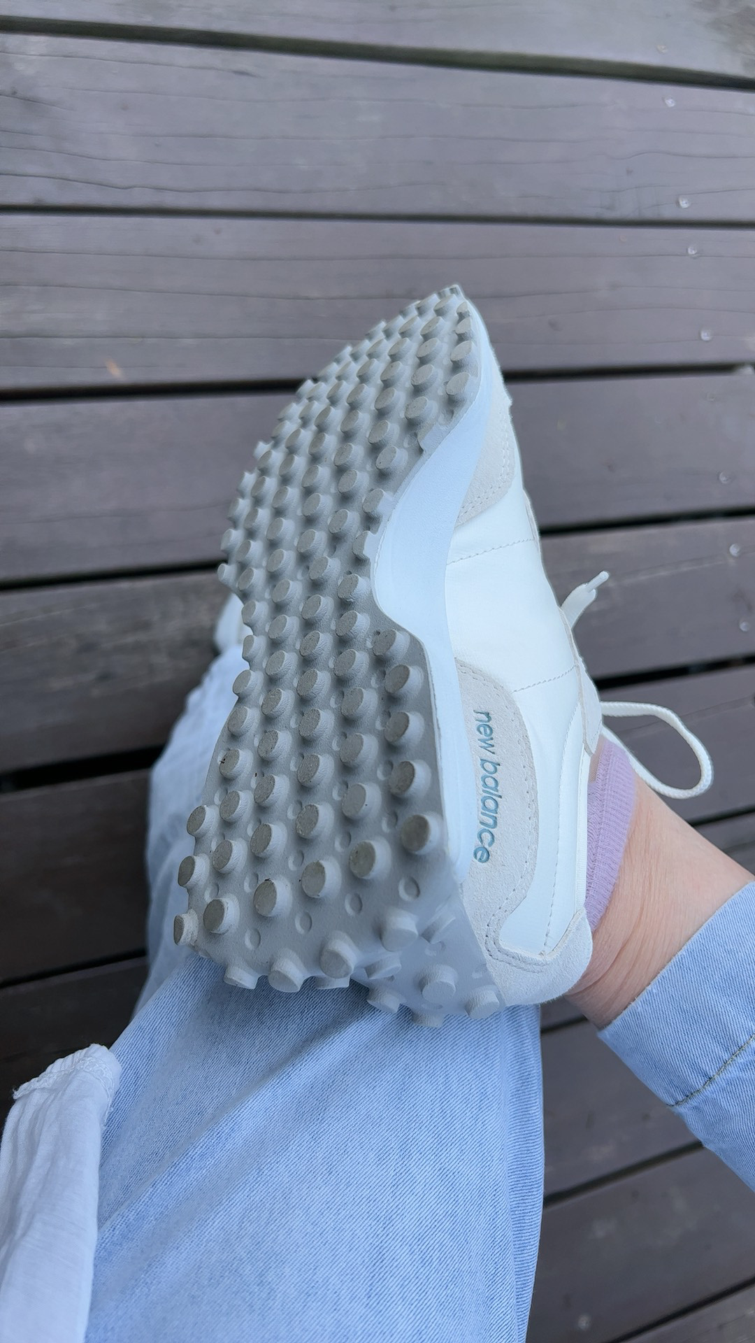 custom review-New Balance NB 327 Устойчивый к истиранию Низкий Топ Повседневные Городские Кроссовки для Коммутирования и Бега Женские Экрю