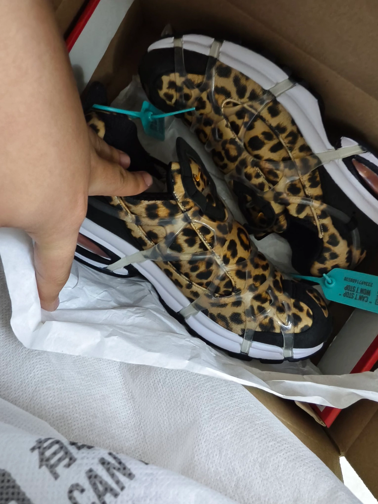 custom review-Nike Air Kukini SE 'Kumquat And Action Красный' Низкий Топ Casual Унисекс Черный Леопардовый принт