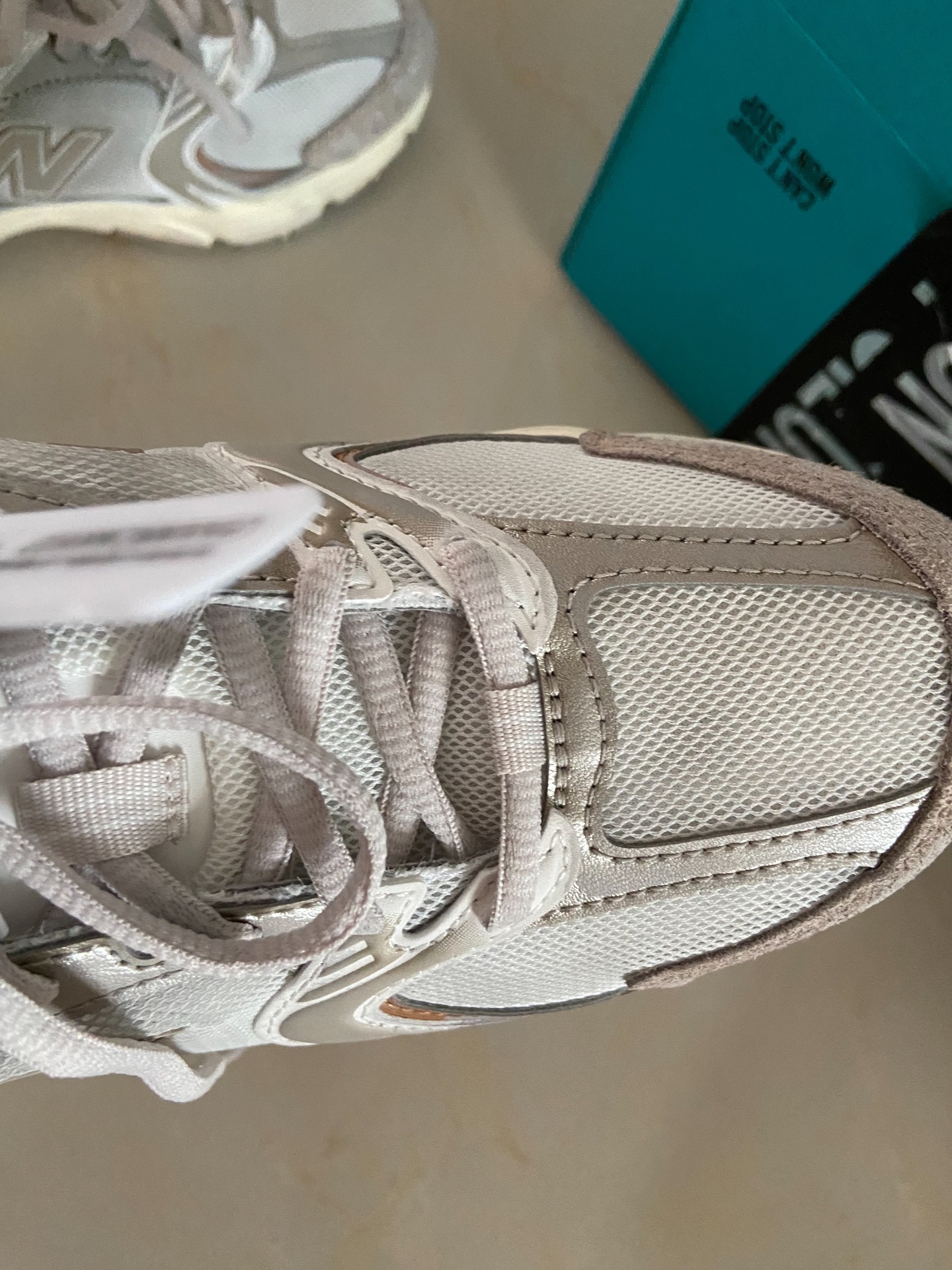 custom review-New Balance NB 530 Устойчивый к истиранию MID Топ Толстая подошва Кроссовки Унисекс Белый Серый