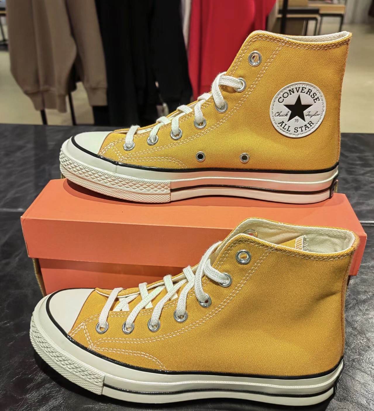 custom review-Converse Chuck 70 Taylor Устойчивые к истиранию высокие кеды унисекс цвет опавших листьев