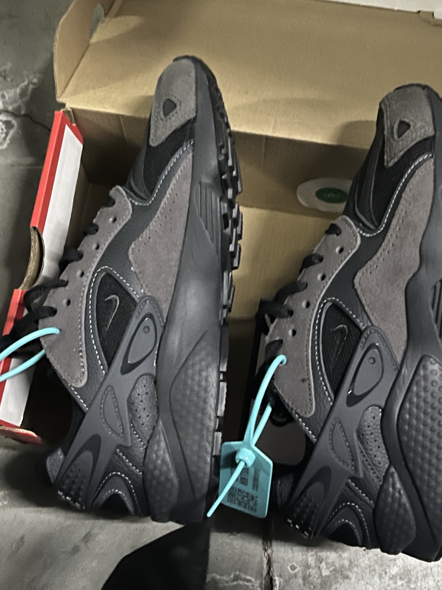 custom review-Nike Air Huarache Low Топ Повседневный Городской Коммутер Беговые кроссовки Унисекс Черный