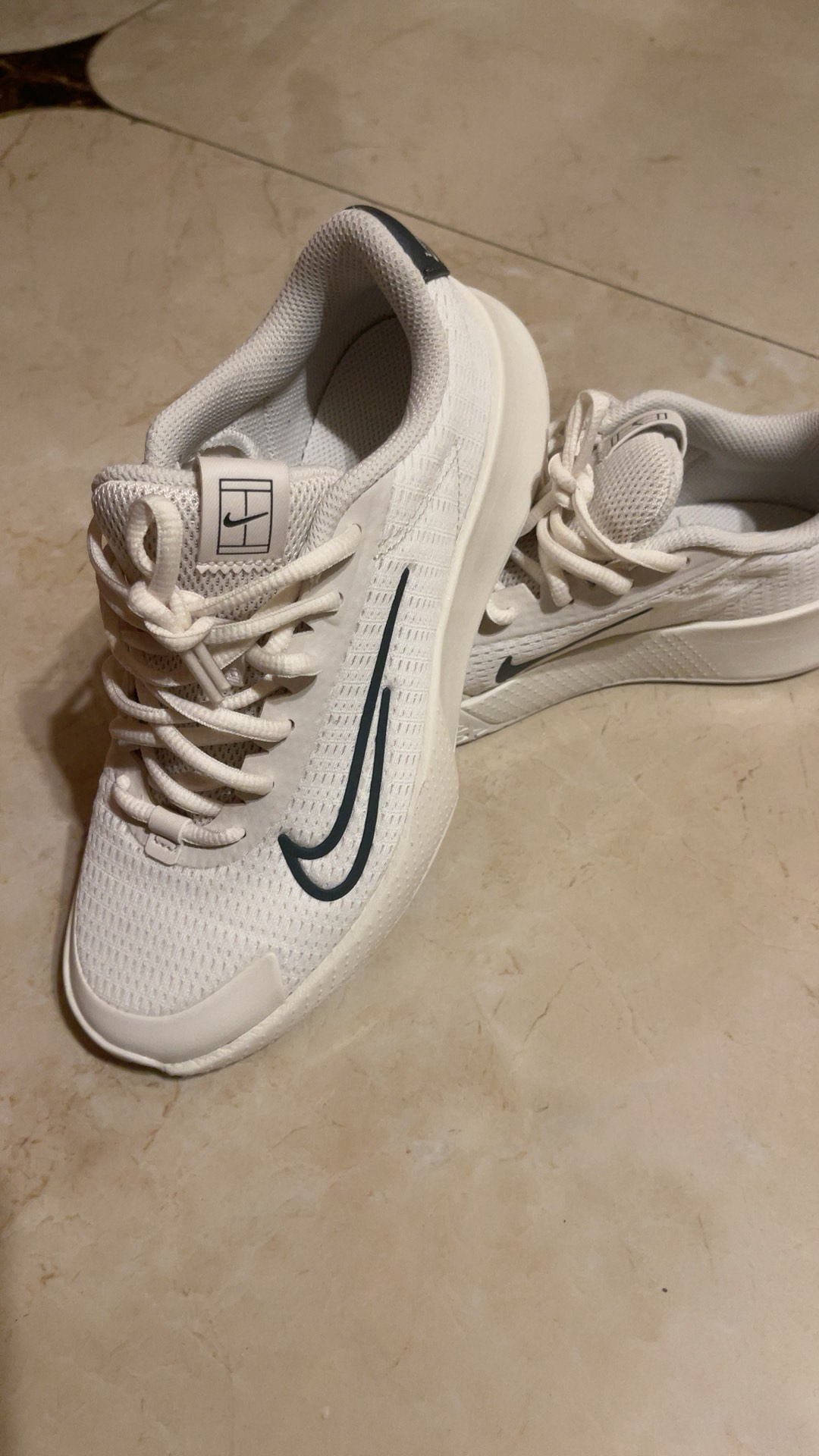 custom review-Nike Court Vapor Lite 2 Устойчивые к истиранию Дышащие Низкие Кроссовки для тенниса Женские Бежевые