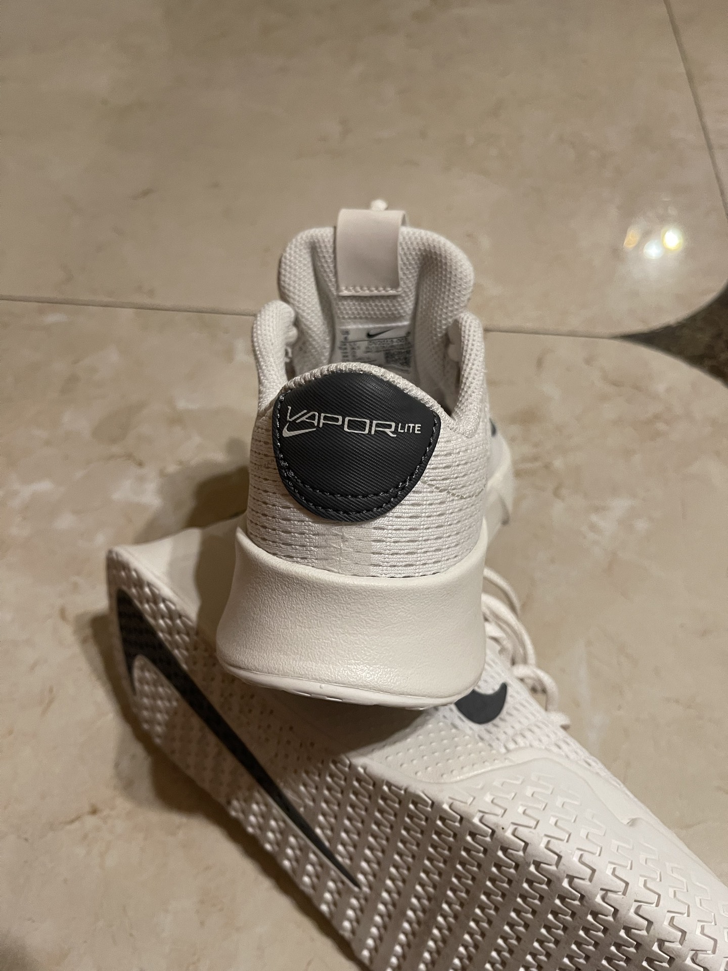 custom review-Nike Court Vapor Lite 2 Устойчивые к истиранию Дышащие Низкие Кроссовки для тенниса Женские Бежевые