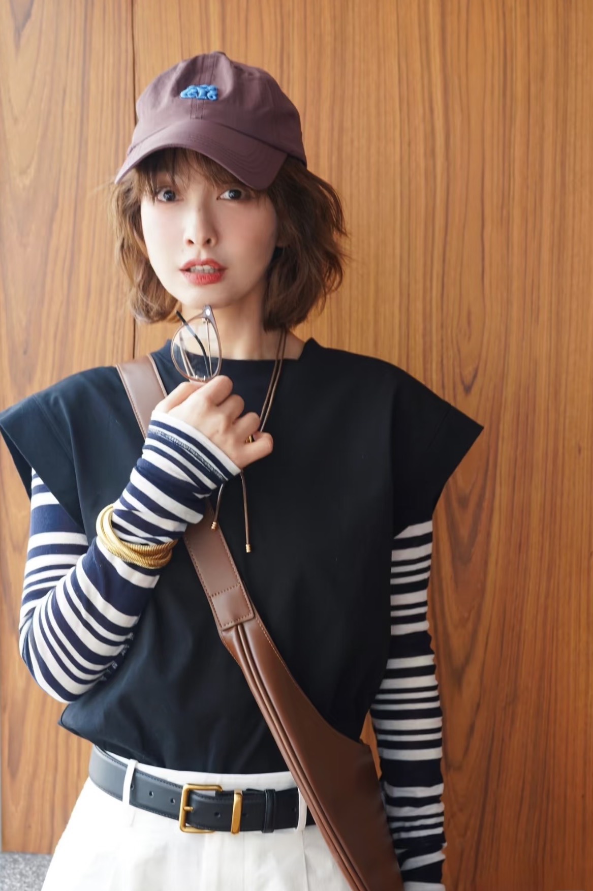 双旦接头穿搭看吴昕啊,又飒又利落